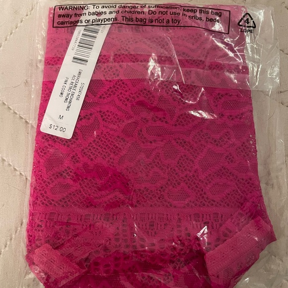 NWT Pink Soma Embraceable high-waist thong panties, new, never worn or tried on. - Picture 4 of 6